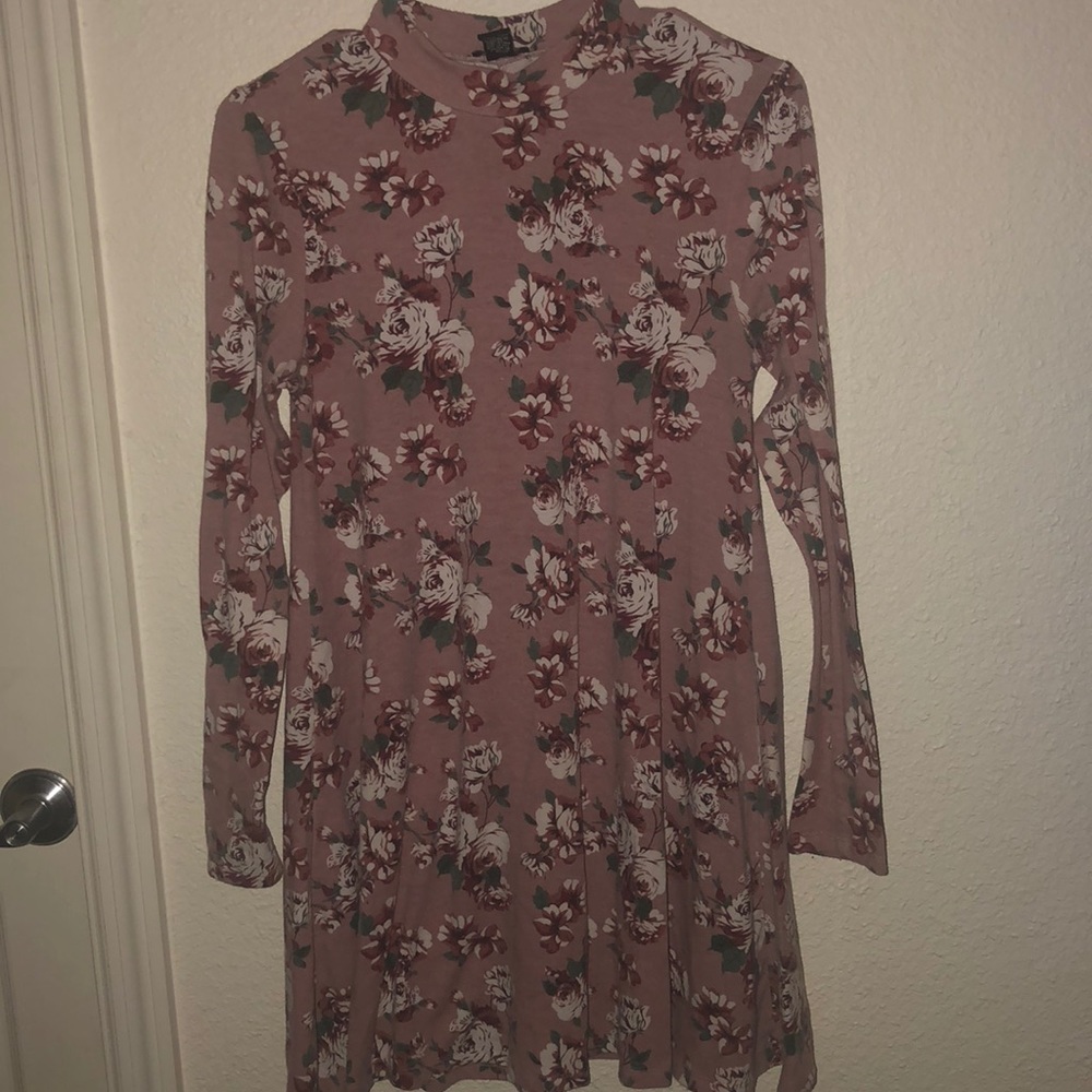 Mock neck dress